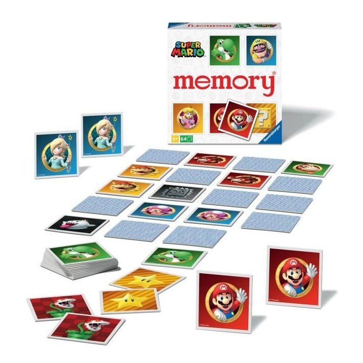 Memory Super Mario Ravensburger - Jeu Educatif pour Enfant a partir de 3 ans