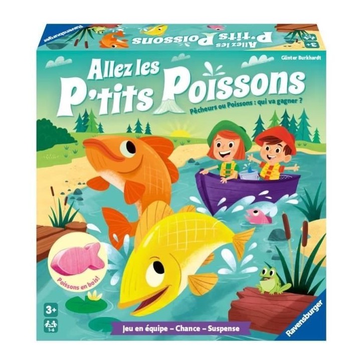 Allez Les P'tits Poissons - Premier Jeu de société pour Enfants - 20991 - Ravensburger - Des 3 ans. Allez Les P'tits Poissons - Premier Jeu de société pour Enfants - 20991 - Ravensburger - Des 3 ans.
