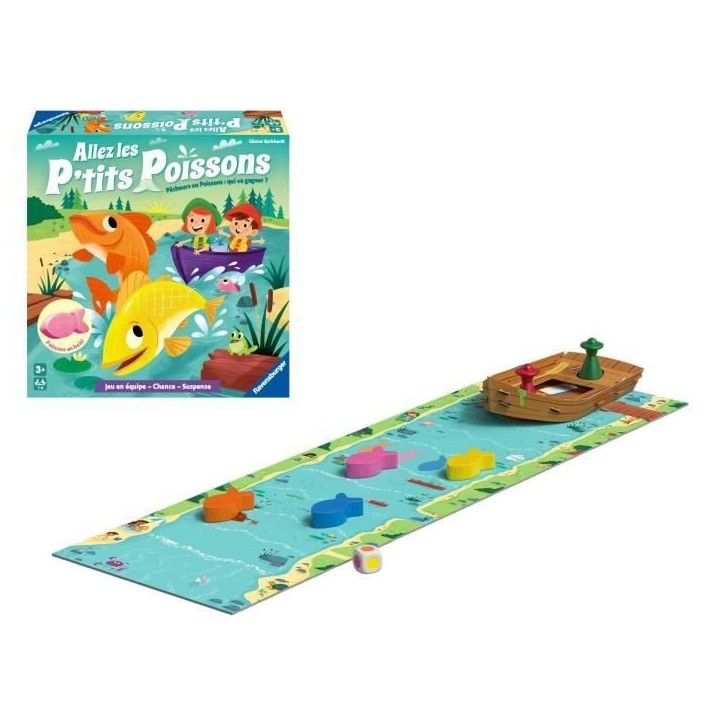 Allez Les P'tits Poissons - Premier Jeu de société pour Enfants - 20991 - Ravensburger - Des 3 ans. Allez Les P'tits Poissons - Premier Jeu de société pour Enfants - 20991 - Ravensburger - Des 3 ans.