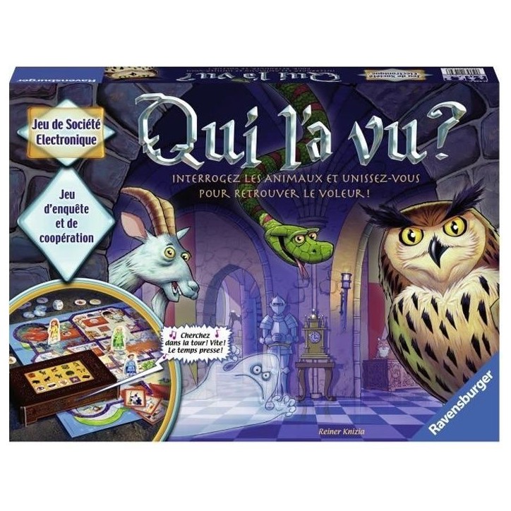 Qui l'a vu ? - Jeu de société - De 2 a 4 joueurs - Des 6 ans - Version française - Ravensburger Qui l'a vu ? - Jeu de société - De 2 a 4 joueurs - Des 6 ans - Version française - Ravensburger