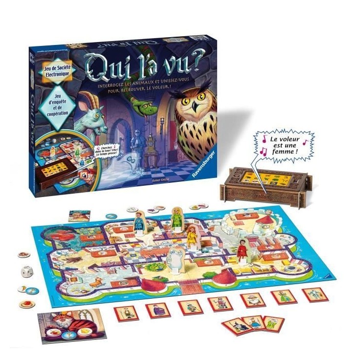 Qui l'a vu ? - Jeu de société - De 2 a 4 joueurs - Des 6 ans - Version française - Ravensburger Qui l'a vu ? - Jeu de société - De 2 a 4 joueurs - Des 6 ans - Version française - Ravensburger