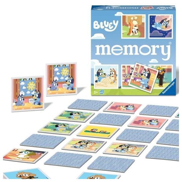 Ravensburger-BLUEY-Grand memory Bluey-4005556226467-A partir de 3 ans