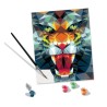 CreArt Tigre polygonal 24x30 cm - Peinture par numéros – Des 12 ans