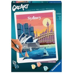 CreArt Sydney 24x30 cm - Peinture par numéros – Des 10 ans – Rave