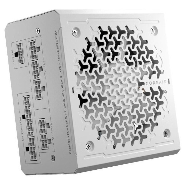 Alimentation PC - CORSAIR - CP-9020292-EU - RM750e White - 750 W - ATX 3.1 - Cybenetics GOLD Alimentation PC - CORSAIR - CP-9020292-EU - RM750e White - 750 W - ATX 3.1 - Cybenetics GOLD