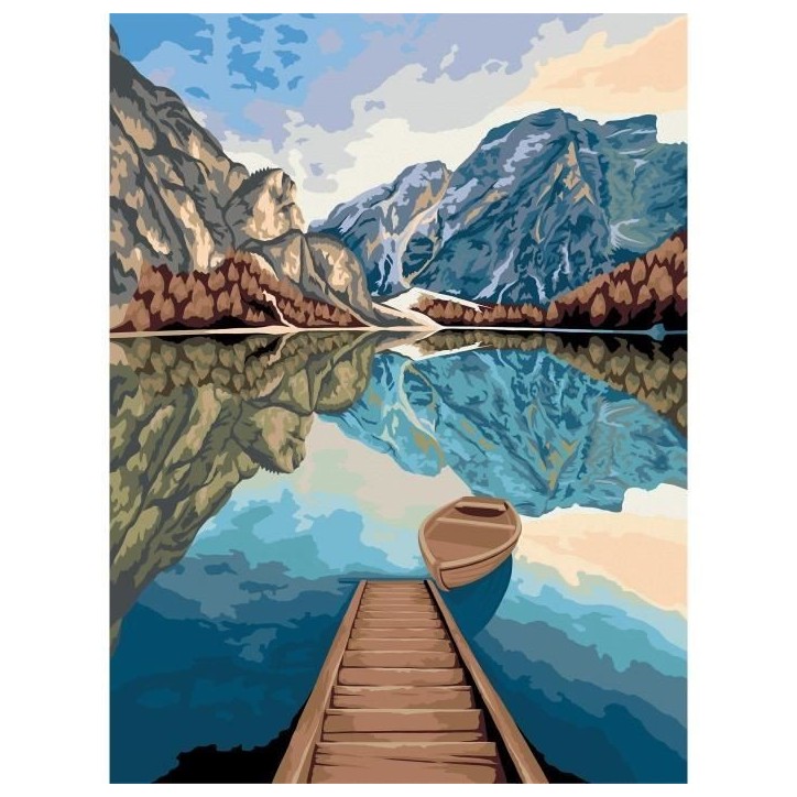 Ravensburger – CreArt grand format 30x40 cm – Lake views – Des 12 ans – 23612