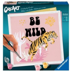 CreArt Be Wild 20x20 cm - Peinture par numéros – Des 12 ans – Rav