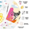 CreArt Zebre 20x20 cm - format carré - Peinture par numéros – Des