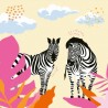 CreArt Zebre 20x20 cm - format carré - Peinture par numéros – Des