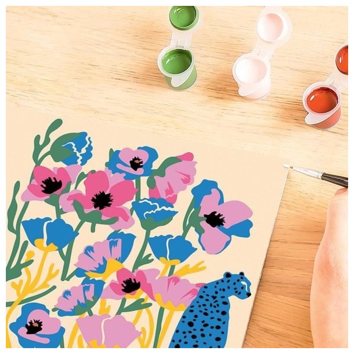 CreaArt Poppy - 20x20 cm - Edition limitée Jolane - Peinture au numéro Adulte - Des 12 ans - Décoration murale - RAVENSBURGER CreaArt Poppy - 20x20 cm - Edition limitée Jolane - Peinture au numéro Adulte - Des 12 ans - Décoration murale - RAVENSBURGER