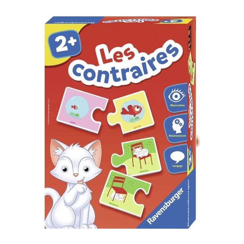 Les contraires - Jeu éducatif - Découvertes des contraires - Ravensb Les contraires - Jeu éducatif - Découvertes des contraires - Ravensb