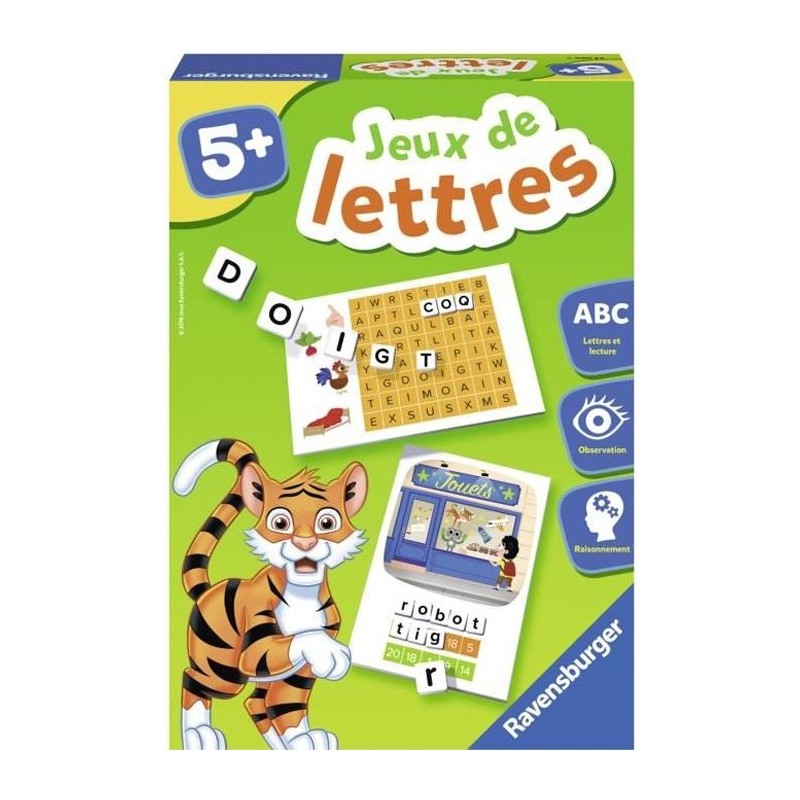 Jeux de lettres - Jeu éducatif - Initation a la lecture - Ravensburge Jeux de lettres - Jeu éducatif - Initation a la lecture - Ravensburge