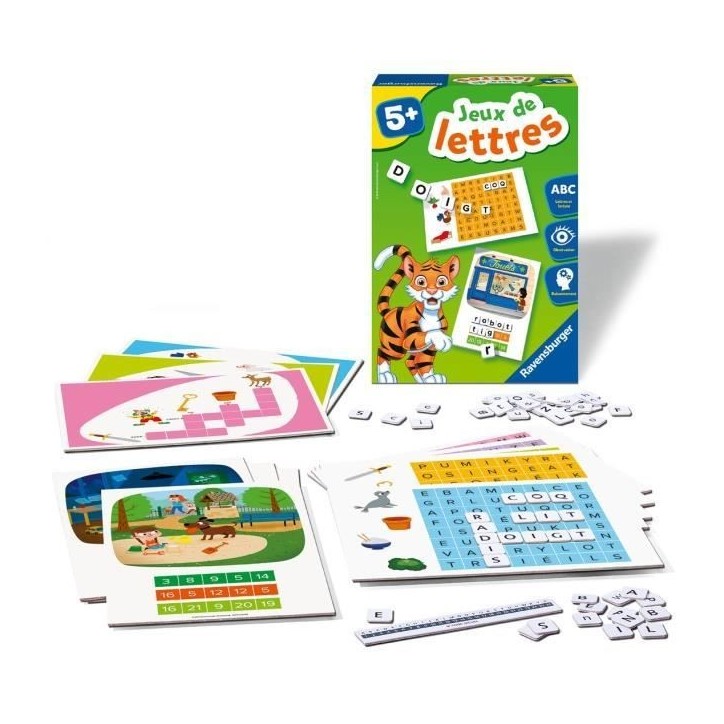 Jeux de lettres - Jeu éducatif - Initation a la lecture - Ravensburger - Des 5 ans Jeux de lettres - Jeu éducatif - Initation a la lecture - Ravensburger - Des 5 ans