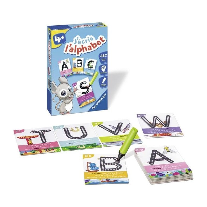 J'écris l'alphabet - Jeu éducatif - Préparation a l'écriture - Rav J'écris l'alphabet - Jeu éducatif - Préparation a l'écriture - Rav