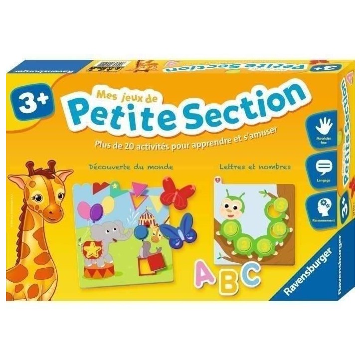 Coffret complet éducatif - Mes jeux de petite section - Ravensburger - 20 activités - Des 3 ans Coffret complet éducatif - Mes jeux de petite section - Ravensburger - 20 activités - Des 3 ans