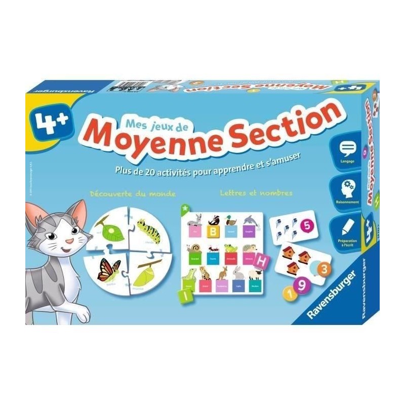 Mes jeux de moyenne section - Coffret complet éducatif - 20 activité Mes jeux de moyenne section - Coffret complet éducatif - 20 activité