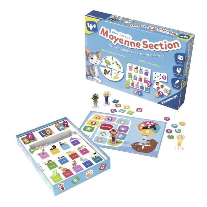 Mes jeux de moyenne section - Coffret complet éducatif - 20 activités programme 2e année maternelle - Ravensburger - Des 4 an Mes jeux de moyenne section - Coffret complet éducatif - 20 activités programme 2e année maternelle - Ravensburger - Des 4 an