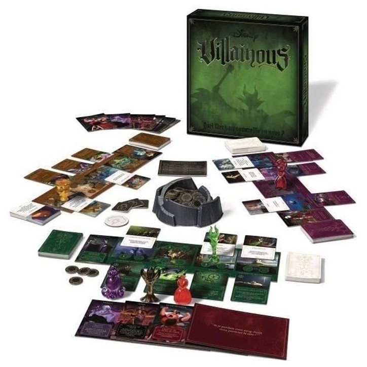 Villainous Disney Jeu de stratégie famille, immersif et diabolique, 2 a 6 joueurs, Des 10 ans, Ravensburger Villainous Disney Jeu de stratégie famille, immersif et diabolique, 2 a 6 joueurs, Des 10 ans, Ravensburger