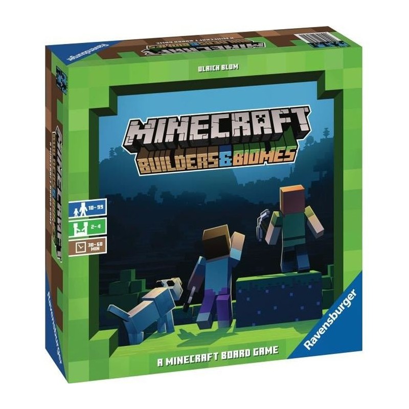 Minecraft Builders & Biomes, Jeu Société, Issu Du Vidéo Multilingue