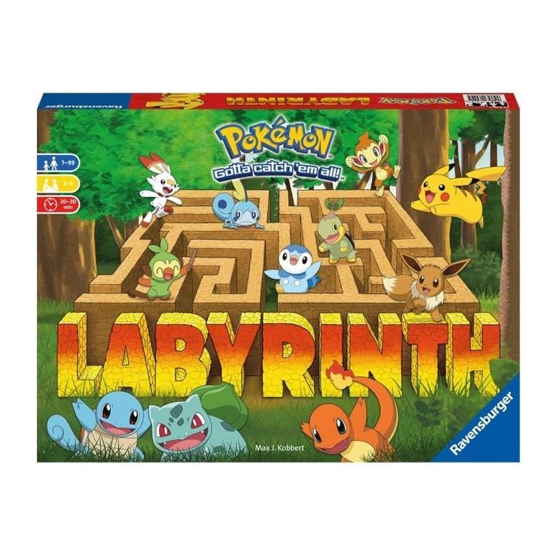 Labyrinthe POKEMON - Ravensburger - Jeu de société famille - Chasse Labyrinthe POKEMON - Ravensburger - Jeu de société famille - Chasse