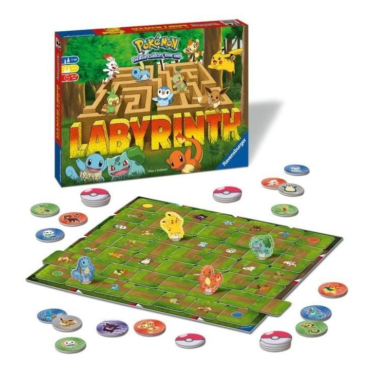 Labyrinthe POKEMON - Ravensburger - Jeu de société famille - Chasse au trésor - 2 a 4 joueurs des 7 ans Labyrinthe POKEMON - Ravensburger - Jeu de société famille - Chasse au trésor - 2 a 4 joueurs des 7 ans