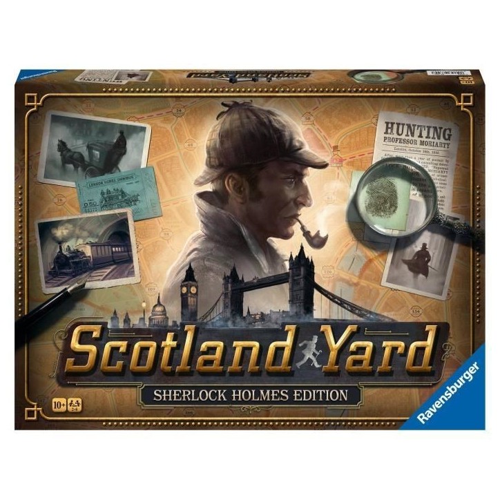 Scotland Yard Sherlock Holmes, Jeu de stratégie famille, des 10 ans, 27344, Ravensburger Scotland Yard Sherlock Holmes, Jeu de stratégie famille, des 10 ans, 27344, Ravensburger