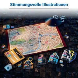 Scotland Yard Sherlock Holmes, Jeu de stratégie famille, des 10 ans,