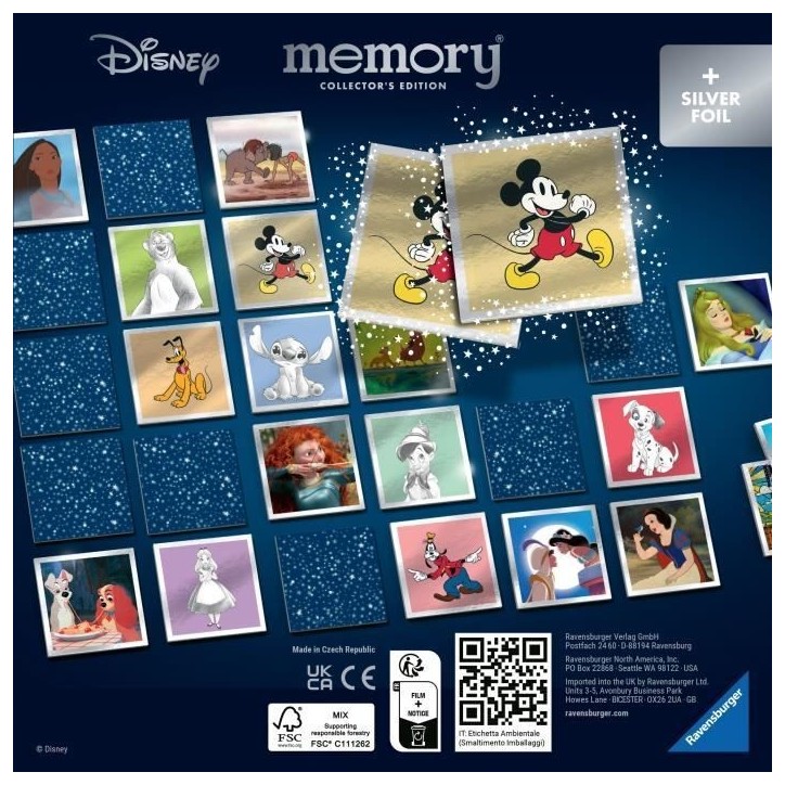 Jeu de mémoire Collectors' memory Walt Disney - Ravensburger Jeu de mémoire Collectors' memory Walt Disney - Ravensburger