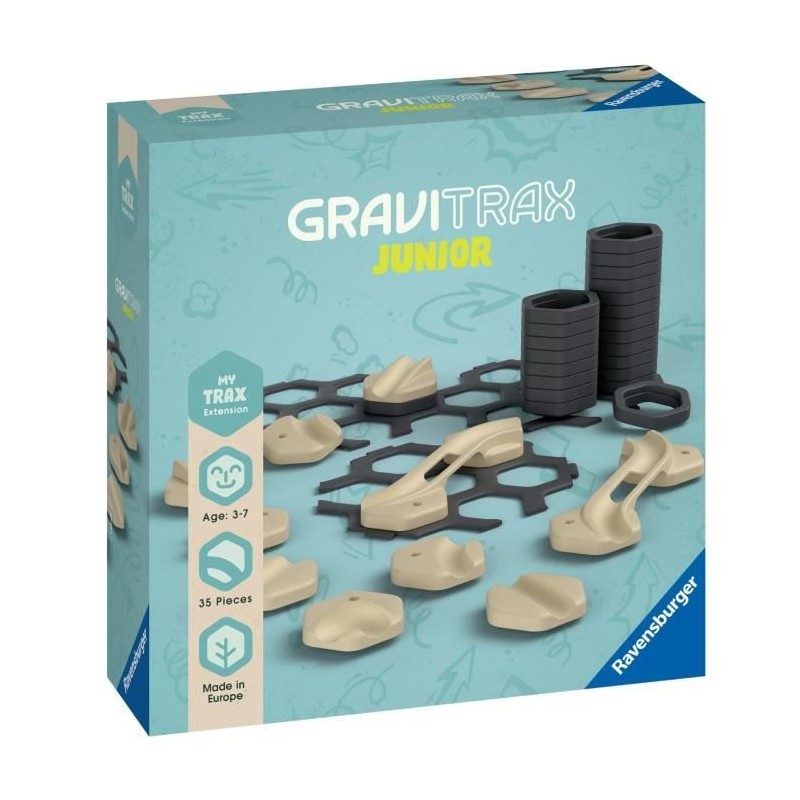 GraviTrax JUNIOR Set d'extension Rails - My Trax 35 pieces - Circuits GraviTrax JUNIOR Set d'extension Rails - My Trax 35 pieces - Circuits