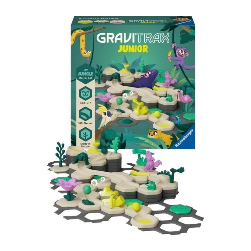 Gravitrax Junior - Starter Set My Jungle 97 pieces - Circuit de billes Gravitrax Junior - Starter Set My Jungle 97 pieces - Circuit de billes