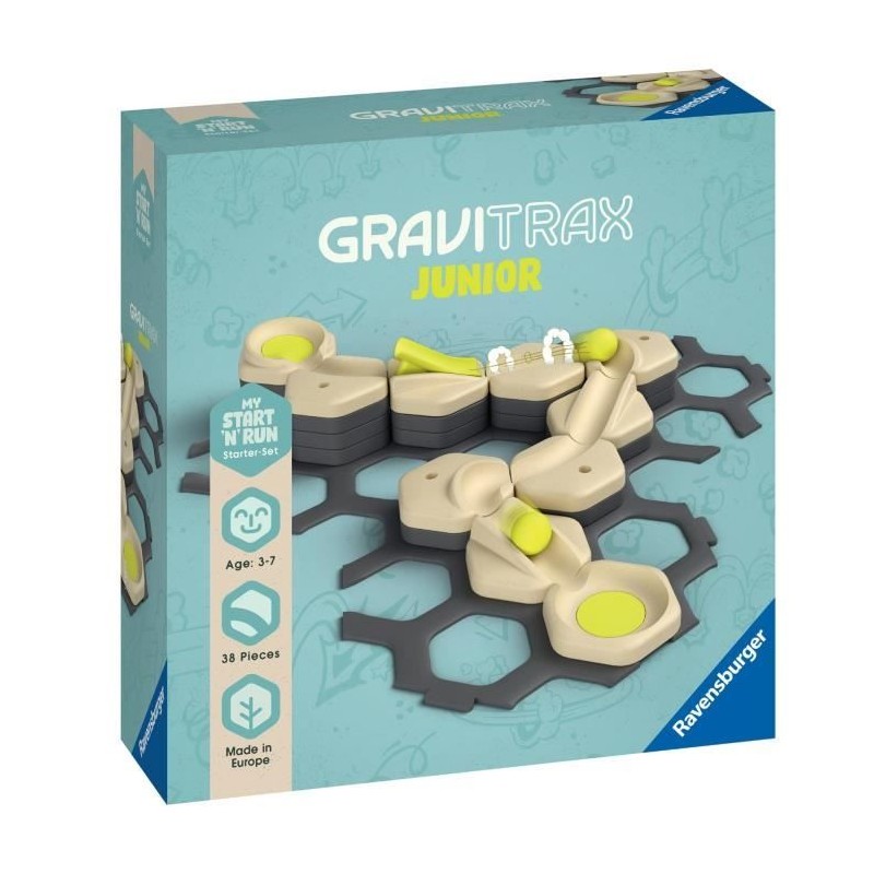 GraviTrax JUNIOR Set d'extension Start and Run - Circuits de billes - GraviTrax JUNIOR Set d'extension Start and Run - Circuits de billes -