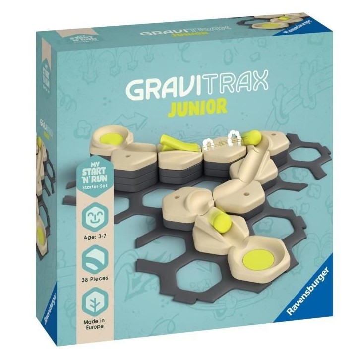 GraviTrax JUNIOR Set d'extension Start and Run - Circuits de billes - des 3 ans - 27531 - Ravensburger GraviTrax JUNIOR Set d'extension Start and Run - Circuits de billes - des 3 ans - 27531 - Ravensburger