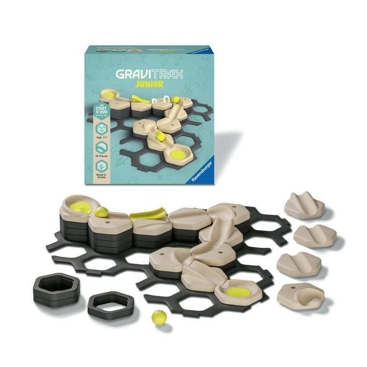 GraviTrax JUNIOR Set d'extension Start and Run - Circuits de billes - des 3 ans - 27531 - Ravensburger GraviTrax JUNIOR Set d'extension Start and Run - Circuits de billes - des 3 ans - 27531 - Ravensburger