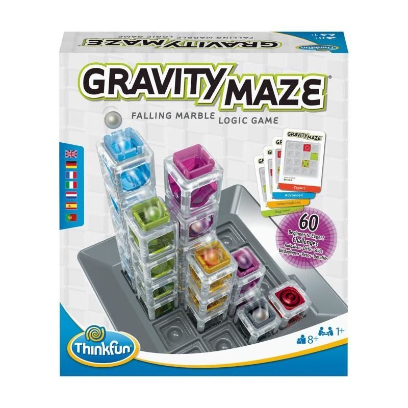 Gravity Maze jeu de logique, Casse-tete, Circuit-bille-Construction, 6 Gravity Maze jeu de logique, Casse-tete, Circuit-bille-Construction, 6