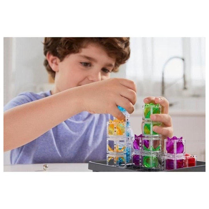 Gravity Maze jeu de logique, Casse-tete, Circuit-bille-Construction, 60 défis, des 8 ans-Ravensburger, 76433, ThinkFun Gravity Maze jeu de logique, Casse-tete, Circuit-bille-Construction, 60 défis, des 8 ans-Ravensburger, 76433, ThinkFun