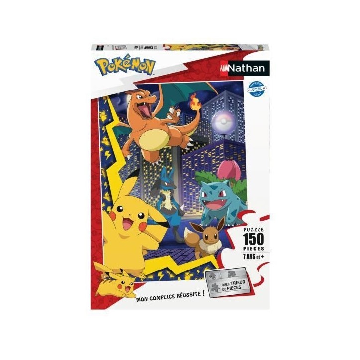 Puzzle 150 pieces La ville des Pokémon, Pokémon, Pour enfant, a partir de 7 ans, Nathan, 086189 Puzzle 150 pieces La ville des Pokémon, Pokémon, Pour enfant, a partir de 7 ans, Nathan, 086189