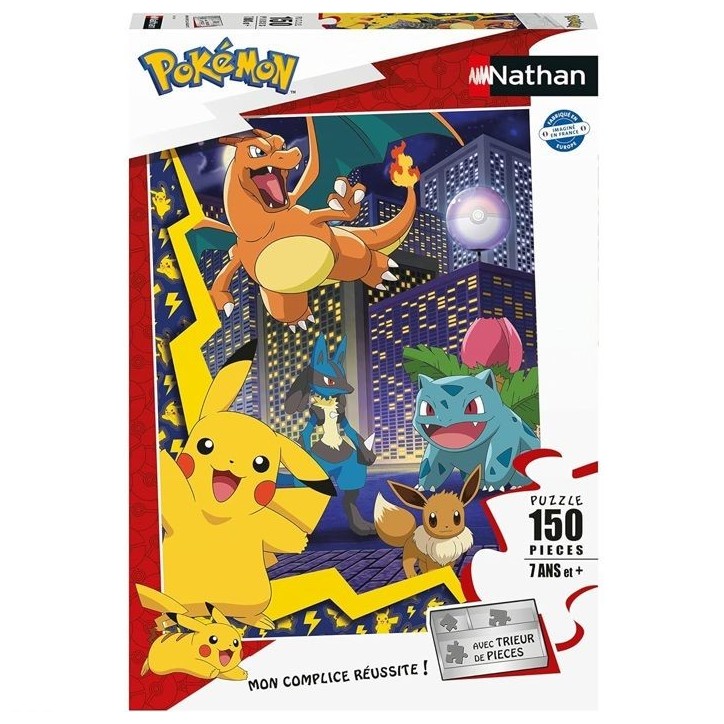 Puzzle 150 pieces La ville des Pokémon, Pokémon, Pour enfant, a partir de 7 ans, Nathan, 086189 Puzzle 150 pieces La ville des Pokémon, Pokémon, Pour enfant, a partir de 7 ans, Nathan, 086189