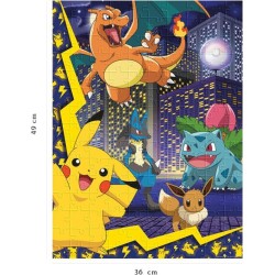 Puzzle 150 pieces La ville des Pokémon, Pokémon, Pour enfant, a part