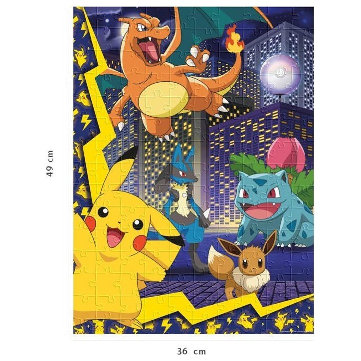 Puzzle 150 pieces La ville des Pokémon, Pokémon, Pour enfant, a partir de 7 ans, Nathan, 086189 Puzzle 150 pieces La ville des Pokémon, Pokémon, Pour enfant, a partir de 7 ans, Nathan, 086189