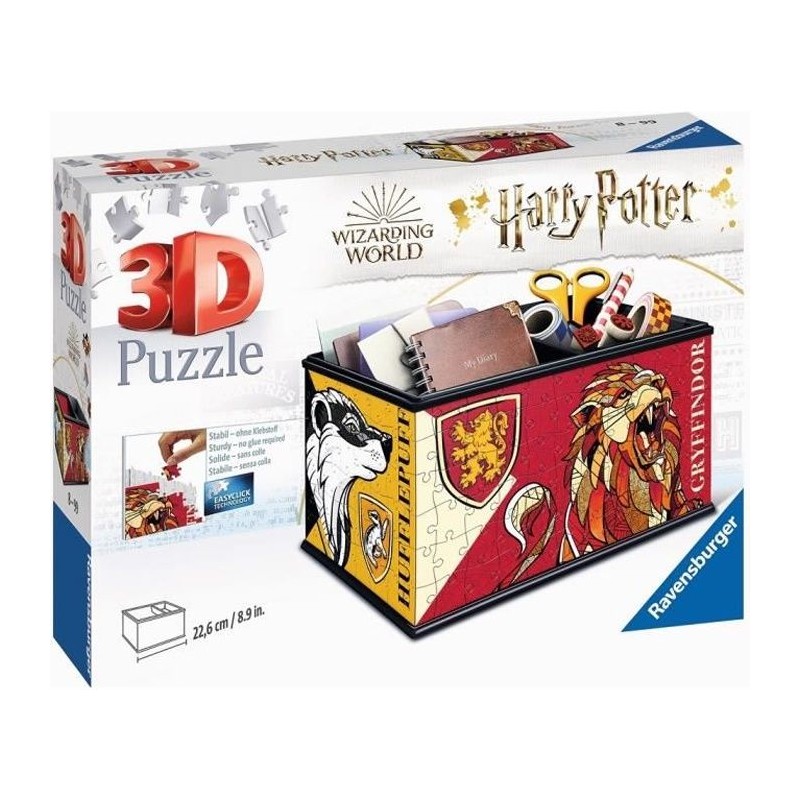 Puzzle 3D Boite de rangement Harry Potter - Ravensburger - 216 pieces Puzzle 3D Boite de rangement Harry Potter - Ravensburger - 216 pieces