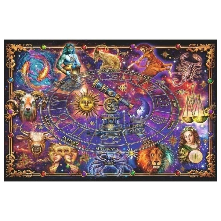 Puzzle 3000 pieces Signes du zodiaque, Puzzle adultes, Animaux, corps humain & nature, Espace, Des 14 ans, 16718, Ravensburger Puzzle 3000 pieces Signes du zodiaque, Puzzle adultes, Animaux, corps humain & nature, Espace, Des 14 ans, 16718, Ravensburger