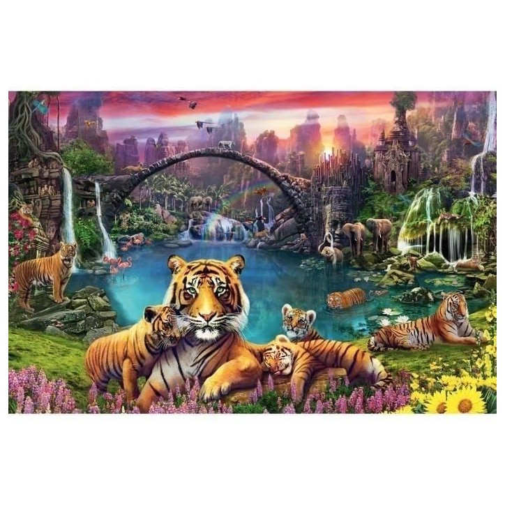 Puzzle 3000 pieces Tigres au lagon, Adulte, A partir de 14 ans, 00016719, Ravensburger Puzzle 3000 pieces Tigres au lagon, Adulte, A partir de 14 ans, 00016719, Ravensburger