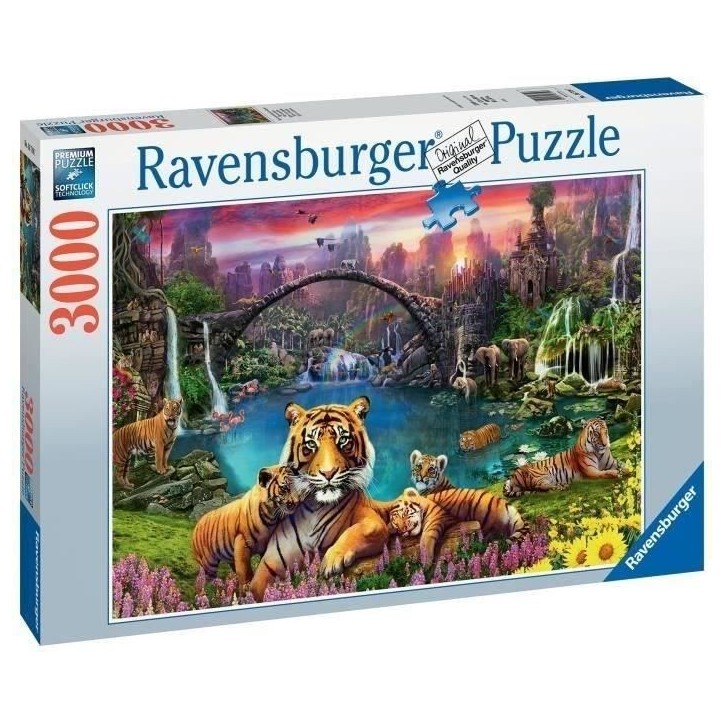 Puzzle 3000 pieces Tigres au lagon, Adulte, A partir de 14 ans, 00016719, Ravensburger Puzzle 3000 pieces Tigres au lagon, Adulte, A partir de 14 ans, 00016719, Ravensburger