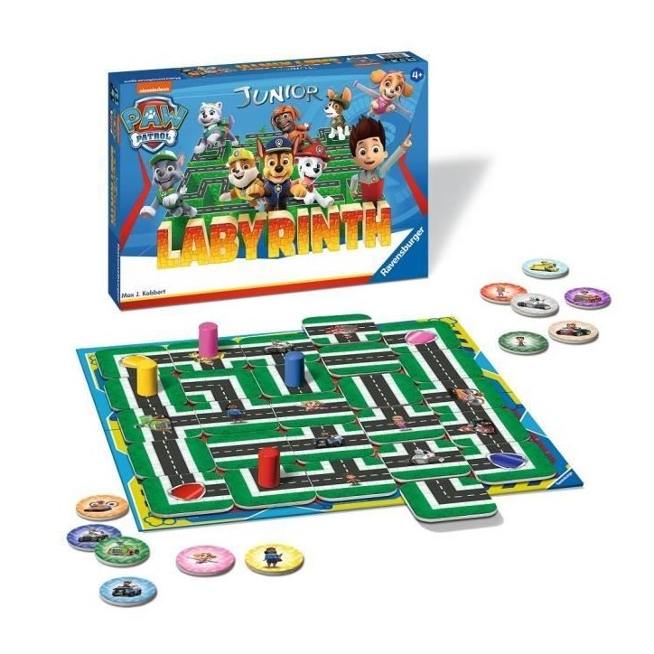 PAT'PATROUILLE Labyrinthe Jr - Ravensburger - Jeu de société enfants - Chasse au trésor dans un labyrinthe en mouvement - Des PAT'PATROUILLE Labyrinthe Jr - Ravensburger - Jeu de société enfants - Chasse au trésor dans un labyrinthe en mouvement - Des