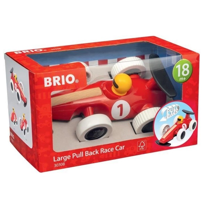 Grande voiture de course a rétrofriction - Jouet d'éveil premier age -7312350303087 - Brio World Grande voiture de course a rétrofriction - Jouet d'éveil premier age -7312350303087 - Brio World