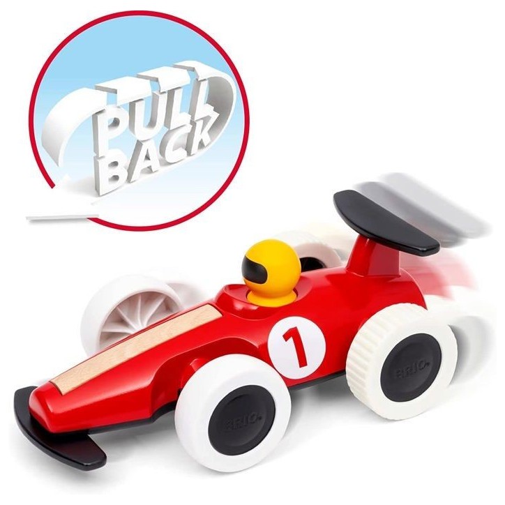 Grande voiture de course a rétrofriction - Jouet d'éveil premier age -7312350303087 - Brio World Grande voiture de course a rétrofriction - Jouet d'éveil premier age -7312350303087 - Brio World