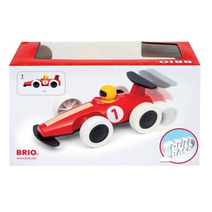 Grande voiture de course a rétrofriction - Jouet d'éveil premier age -7312350303087 - Brio World Grande voiture de course a rétrofriction - Jouet d'éveil premier age -7312350303087 - Brio World