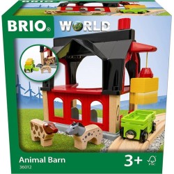 BRIO World - 36012 - Grange des animaux - Accessoire pour circuit de t