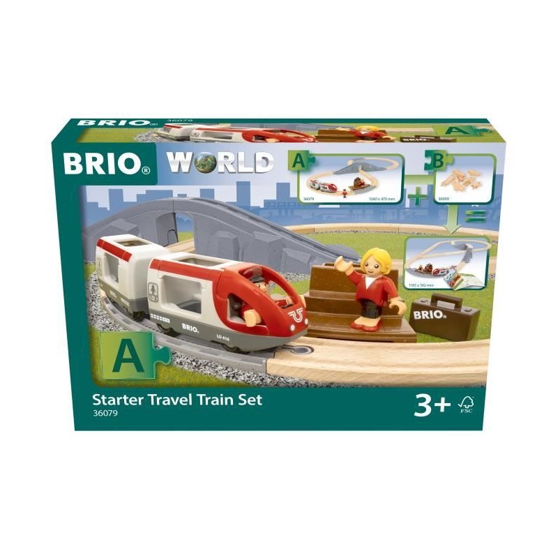 BRIO Circuit en 8 voyageurs - Pack A-7312350360790-A partir de 3 ans BRIO Circuit en 8 voyageurs - Pack A-7312350360790-A partir de 3 ans