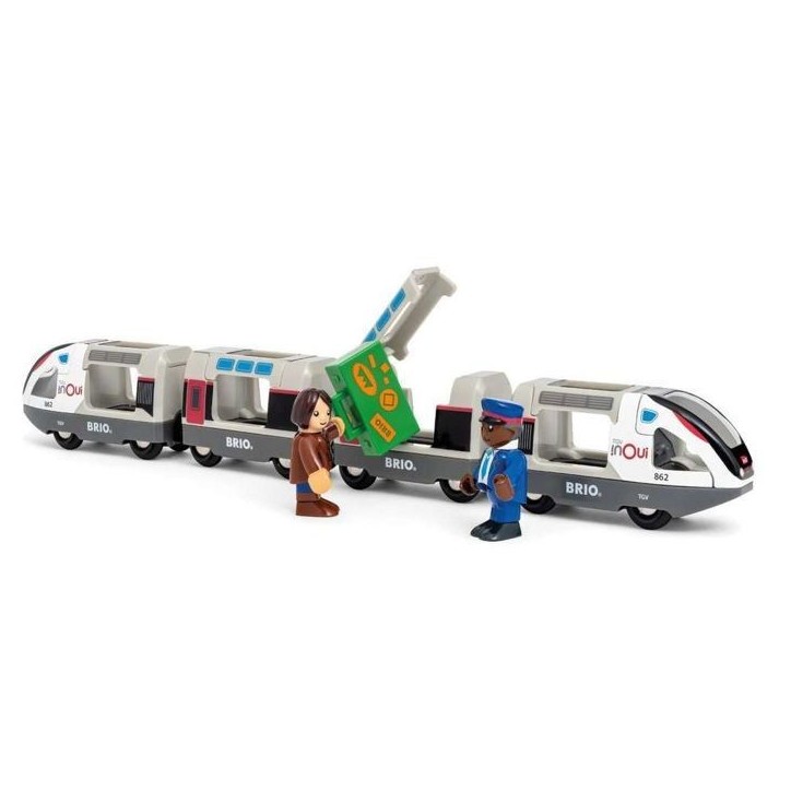 Train TGV INOUI SNCF - BRIO - Circuit en bois - des 3 ans - 36087 Train TGV INOUI SNCF - BRIO - Circuit en bois - des 3 ans - 36087